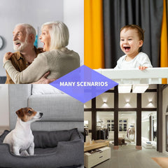4K HD Indoor Security Camera – 360° WiFi Smart Cam with Night Vision, 2-Way Audio, Motion Detection & App Control for Home, Baby, Pet & Nanny Monitoring