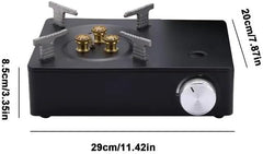 Mini Camping Stove | 3500W Portable Gas Burner with Overvoltage Protection & Safety Device | Compact Outdoor Cooking Stove (Available in Black & White)