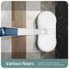 Household Rechargeable 360° Spin Water Tank Steam Spray Electric Mop | Steam Cleaner Mop for Floors with Adjustable Handle