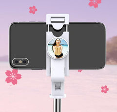 K10 Remote Tripod Mobile Universal Selfie Stick | Multifunctional Bluetooth Selfie Stick & Phone Tripod with Remote Control, Adjustable and Compact for iPhone, Android