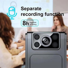 HD 1080p Noise Reduction Body Camera – Portable Body-Worn Camera with Night Vision, WiFi, Audio/Video Recording, 180° Adjustable Lens & Back Clip for Security Use