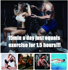 Vest Line Abdominal Muscle Sticker | Six-Pack EMS Muscle Stimulator for Men & Women | Wireless Fitness Trainer for Toning & Sculpting | Black