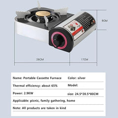 Gas Cooker Outdoor Mini Square Stove – Portable Folding Camping Stove for Hiking, Picnics & Outdoor Adventures | Compact, Durable & Efficient Cooking Appliance