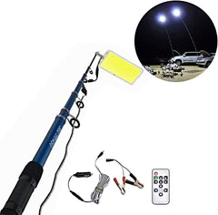 360° Multifunction Outdoor LED Fishing Rod Light | 800W 5M Camping Lantern with IR Remote | 3 Lighting Modes for Camping, BBQ & Night Fishing