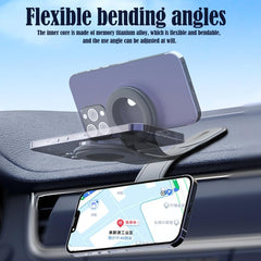 Magnetic Phone Holder Base for Car, 2024 New Magnetic Phone Bracket | Secure Dashboard Phone Holder with 360° Adjustable Magnetic Phone Mount for All Smartphones