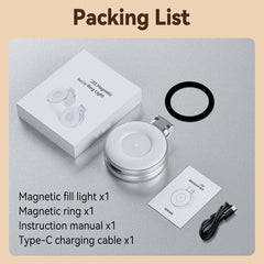 C03 Magnetic Selfie Light | CRI97 LED Ring Light with 360° Rotation & Built-In Mirror | Perfect for Selfies, TikTok, Videos, Makeup & Zoom Calls