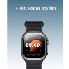 TC41 Curve Smartwatch – 2.01" AMOLED Full Touch Display, Bluetooth Calling, AI Assistant, Wireless Charging, IP68 Waterproof Fitness Tracker for Men & Women (Black)