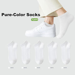 Men’s Breathable Cotton Ankle Socks (White) – 6 Pairs Lightweight, Soft & Moisture-Wicking Low Cut Socks for Running, Gym, Office & Everyday Comfort