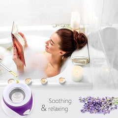 Facial Steamer | Professional Face Sauna Steamer with Aroma Diffuser | Deep-Cleansing Steam Inhaler & Moisturizer for Skin and Sinus Care (Purple)