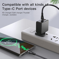 CA110 4-in-1 Type-C Data Cable – Multi-Device Charging Cable with 2 Type-C and 2 Lightning Connectors, 120cm Nylon Braided Fast Charger, 20W 4A Output