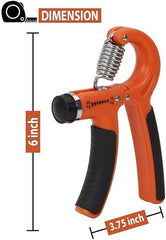 Adjustable Hand Grip Strengthener – 10-60kg Resistance Trainer for Forearm, Wrist & Finger Exercise, Muscle Building, Stress Relief & Rehabilitation Therapy, Portable Fitness Tool