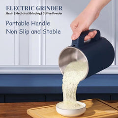 Multifunctional Electric Coffee & Spice Grinder – Durable ABS Plastic Design with Stainless Steel Blades for Fine Powder Grinding – Perfect for Home Kitchen Use
