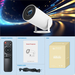 130-Inch Portable Family Projector | Android 11 Smart Mini Projector | 720P HD Home Theater & Camping Projector with WiFi and Bluetooth Connectivity