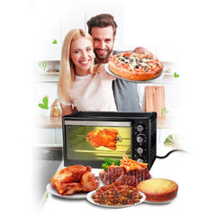 55L Electric Countertop Oven OE-1419 – Multi-Function Convection Toaster Oven with Rotisserie, Auto Shut-Off, and Stainless Steel Heating for Baking, Toasting & Broiling