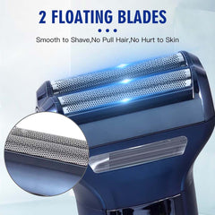 3-in-1 Hair Clipper Set – Rechargeable USB-C Trimmer with Digital Display, Interchangeable Blades & Adjustable Speeds for Professional Haircut, Beard & Body Grooming