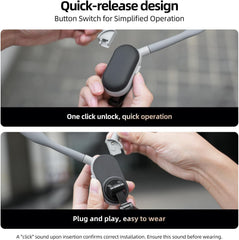 Magnetic Neck Mount - Hands-Free POV/Vlog Phone Holder, Flexible 360° Rotation, Adjustable Multi-Angle Design, Universal for iPhone & Android, Soft Silicone Lazy Bracket
