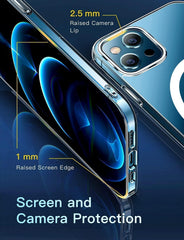 Compatible Magnetic Phone Case with Camera Control – Military-Grade Shockproof Protection for iPhone 13, 13 Mini, 13 Pro & 13 Pro Max