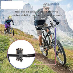 C66 Bike & Motorcycle Mobile Phone Holder Mount | 360° Adjustable Rotation | Universal Handlebar Clamp for iPhone, Samsung, Huawei & All Smartphones