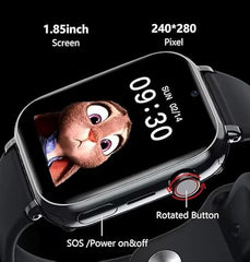 Z17 Smart Watch for Kids - GPS Tracker with Camera, Video Calling, Waterproof Design, SIM Card Support, SOS Speed Dial, HD Touch Screen, Safe & Fun