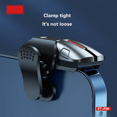 Mobile Game Trigger Controller – Clip-On Fire Buttons & Joystick for PUBG, COD Mobile & Free Fire | Responsive Design for iOS/Android | No Bluetooth or Charging Needed