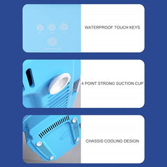 Portable Washing Machine | Mini Foldable Bucket Washer & Dryer Combo | Small Washer with Soft Spin Dry & Drainage Pipe for Underwear, Socks, Baby Clothes, Apartment, Dorm, Laundry (Blue)