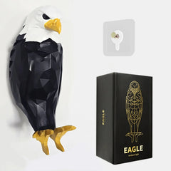 3D Bald Eagle Wall Night Light - Realistic Wing-Shaped LED Art Lamp, Stunning Home Decoration for Bedroom, Living Room, Office & Study (Warm & White Light)