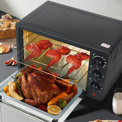 18L Multifunction Toaster Oven – 6-in-1 Convection Electric Oven with Pizza Maker, Bake, Roast, Broil, Toast & Warm Functions for Home Kitchen