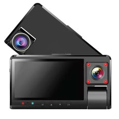 DX-3617 3-Channel Dash Cam | Front, Rear & Interior Recording | WiFi App Control, Night Vision & Parking Monitoring for Complete Vehicle Protection