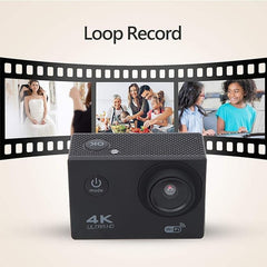 HD 1080P Outdoor WiFi Sports Camera | Waterproof Housing | 140° Wide Angle Lens & Accessory Kit