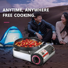 Gas Cooker Outdoor Mini Square Stove | Portable Folding Gas Stove for Camping & Adventures