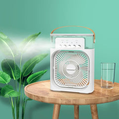 600ml 2-in-1 Air Conditioner Humidifier | Compact Cooling & Aroma Diffuser