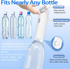 Electric Portable Bidet Sprayer – USB Rechargeable, High-Pressure Hygiene Solution with 400mL Large Bottle for Travel, Postpartum, and Baby Cleaning