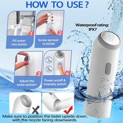 Electric Portable Bidet Sprayer – USB Rechargeable, High-Pressure Hygiene Solution with 400mL Large Bottle for Travel, Postpartum, and Baby Cleaning