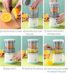 Electric Orange Juicer | Compact USB-Powered Hands-Free Citrus Juicer for Effortless Juice Extraction