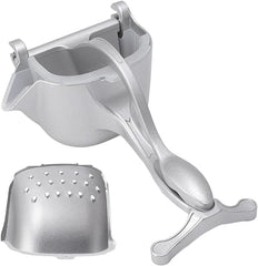 Silver Efficient Non-Lemon Fruit Presser | Durable Manual Aluminum Alloy Squeezer