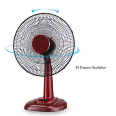 MTF-425 16" Table Fan – 3-Speed Settings with Adjustable Tilt, Quiet & Efficient Cooling Fan for Home, Bedroom, Dorm, and Office Desk Use
