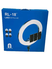 RL-18 LED Soft Ring Light – Perfect Lighting for Makeup, Photography & Vlogging