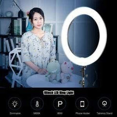 RL-18 LED Soft Ring Light – Perfect Lighting for Makeup, Photography & Vlogging