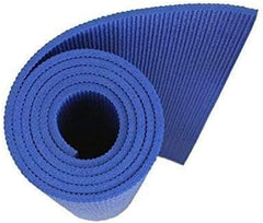Blue 6MM Non-Slip Yoga Mat | Comfortable Exercise Mat for Gym, Pilates, and Home Workouts | Durable & Sweat-Resistant for Men and Women