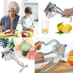 Manual Fruit Juicer with Steel Handle | Hand-Operated Citrus Press for Fresh Juice | Perfect for Oranges, Lemons, and Other Fruits