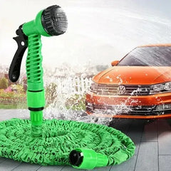 100Ft/30M Magic Hose Pipe | Expandable Garden Hose with 8-Mode Spray Gun, Lightweight & Flexible for Car Washing, Pool Filling, Plant Watering