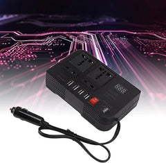 300W Car Power Inverter | 12V DC to 110V AC Converter with Dual USB Ports for Charging Laptops, Tablets, and Mobile Devices