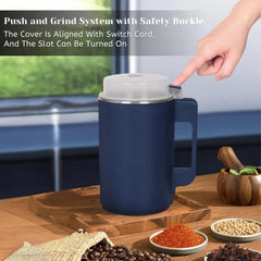 Multifunctional Electric Coffee & Spice Grinder – Durable ABS Plastic Design with Stainless Steel Blades for Fine Powder Grinding – Perfect for Home Kitchen Use