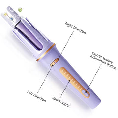 2-in-1 Electric Hair Styler – Rotating Curling Iron & Straightener Brush with Negative Ion Technology, Fast Heating, Frizz Control & Smooth Styling Tool (Multi-Colour)