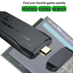 Retro Game Stick Lite | Plug & Play HDMI Console with 20,000+ Classic Games, Dual 2.4G Wireless Controllers, 64GB Storage | Portable Gaming System for TV