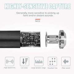 Complete Professional USB Microphone Bundle – Studio-Quality Condenser Mic with Sound Card, Adjustable Arm Stand for Clear, Crisp Audio in Streaming, Recording, or Podcasting