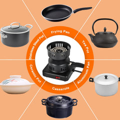 Electric Coal Starter for Hookah, Shisha & Nargila | Fast Charcoal Burner & Heater Stove for BBQ, Camping, and Home Use | Quick & Efficient Heating