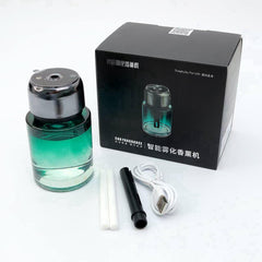 Portable Smart Atomized Car Aroma Diffuser | ABS & Glass Construction, Long-Lasting Battery, Pure Essential Oil Use for Home, Office, Travel