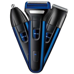 3-in-1 Hair Clipper Set – Rechargeable USB-C Trimmer with Digital Display, Interchangeable Blades & Adjustable Speeds for Professional Haircut, Beard & Body Grooming