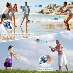 UFO Hand Controlled Mini Drone with LED Lights & 360° Rotation | USB Rechargeable Flying Fidget Spinner Toy for Boys, Girls, Indoor & Outdoor Fun